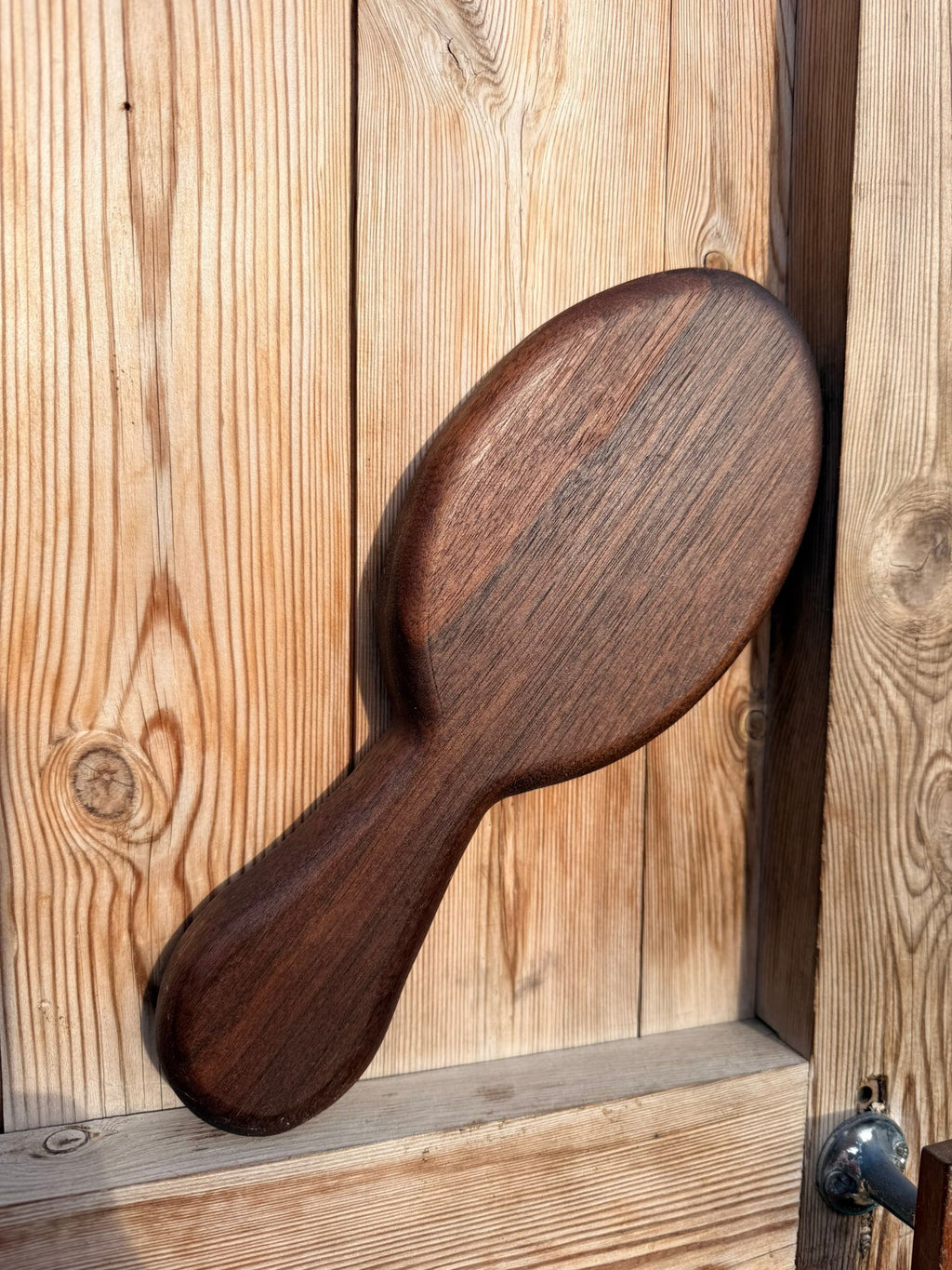 Walnut Hairbrush Style Hair Brush Spanking