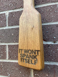Oak Spanking Paddle Engraved School Paddle BDSM Real Solid Oak Wood
