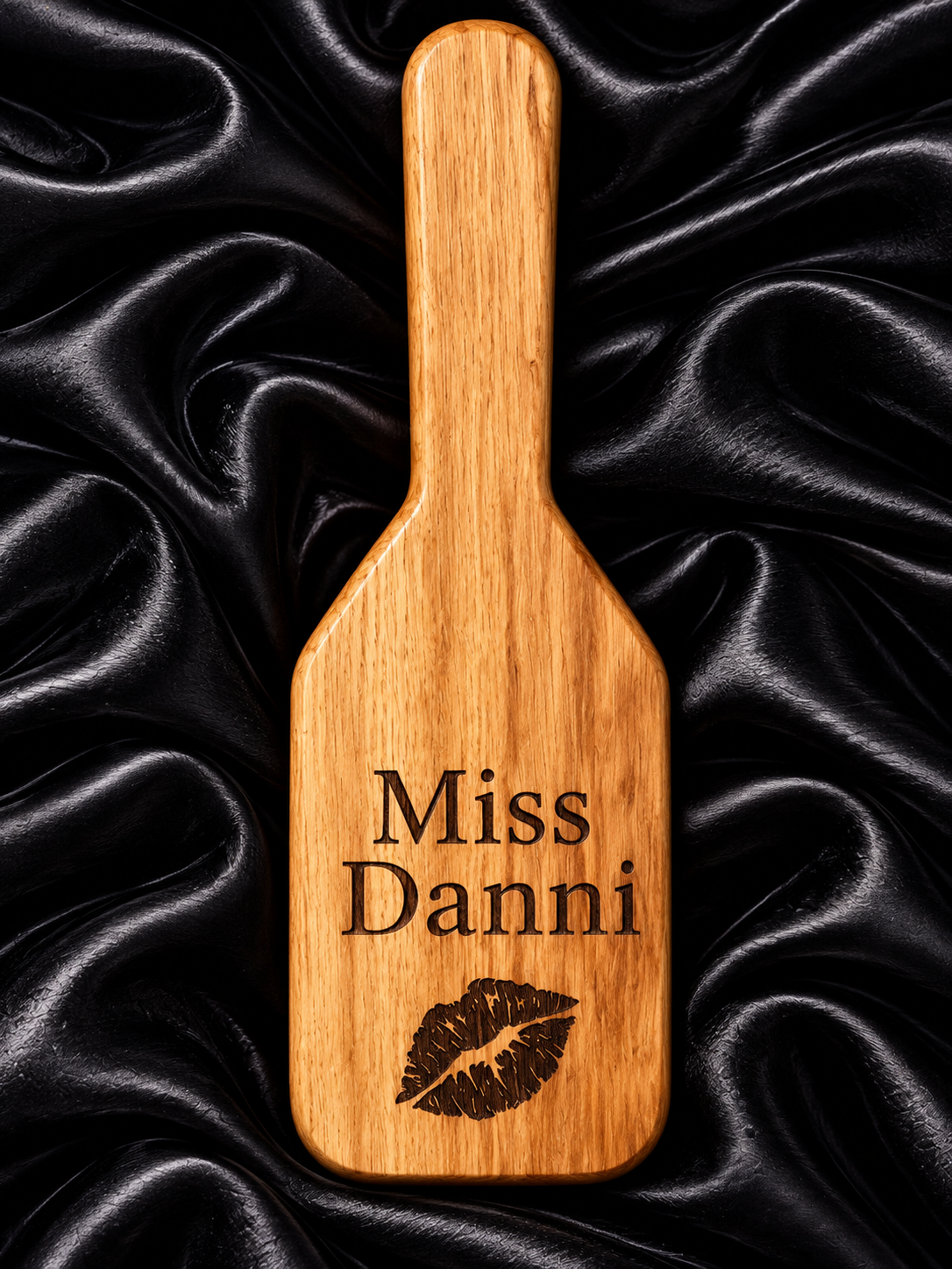 Personalised Engraved Kiss Lips Spanking Paddle