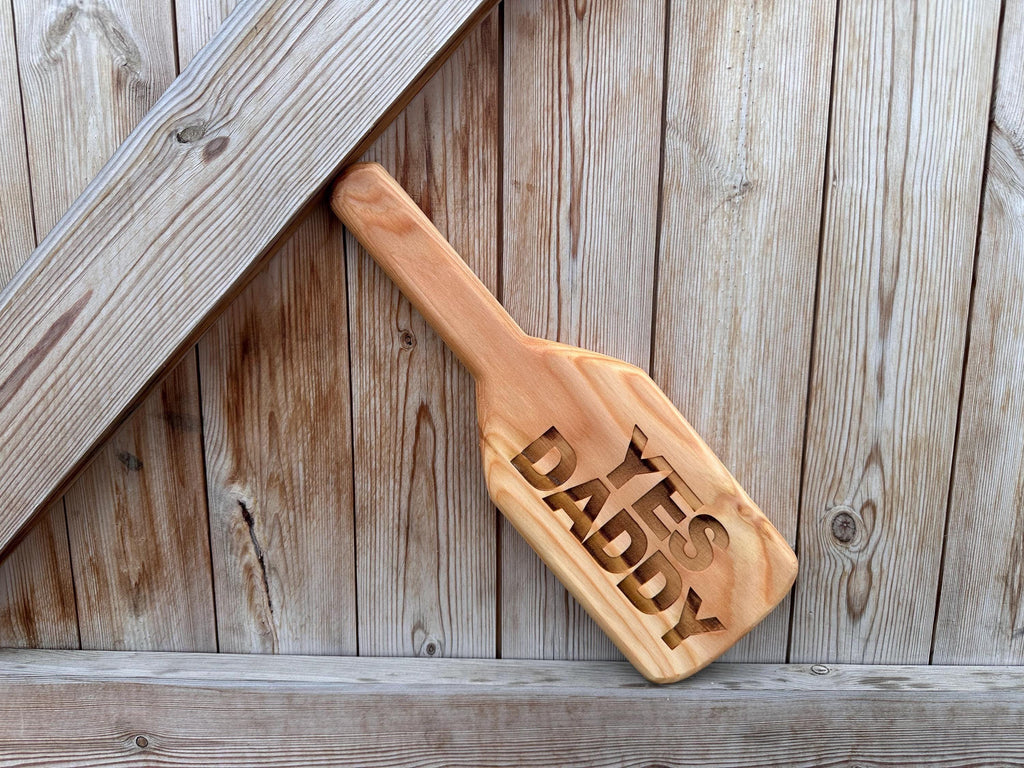 Yes Daddy Engraved Spanking Paddle