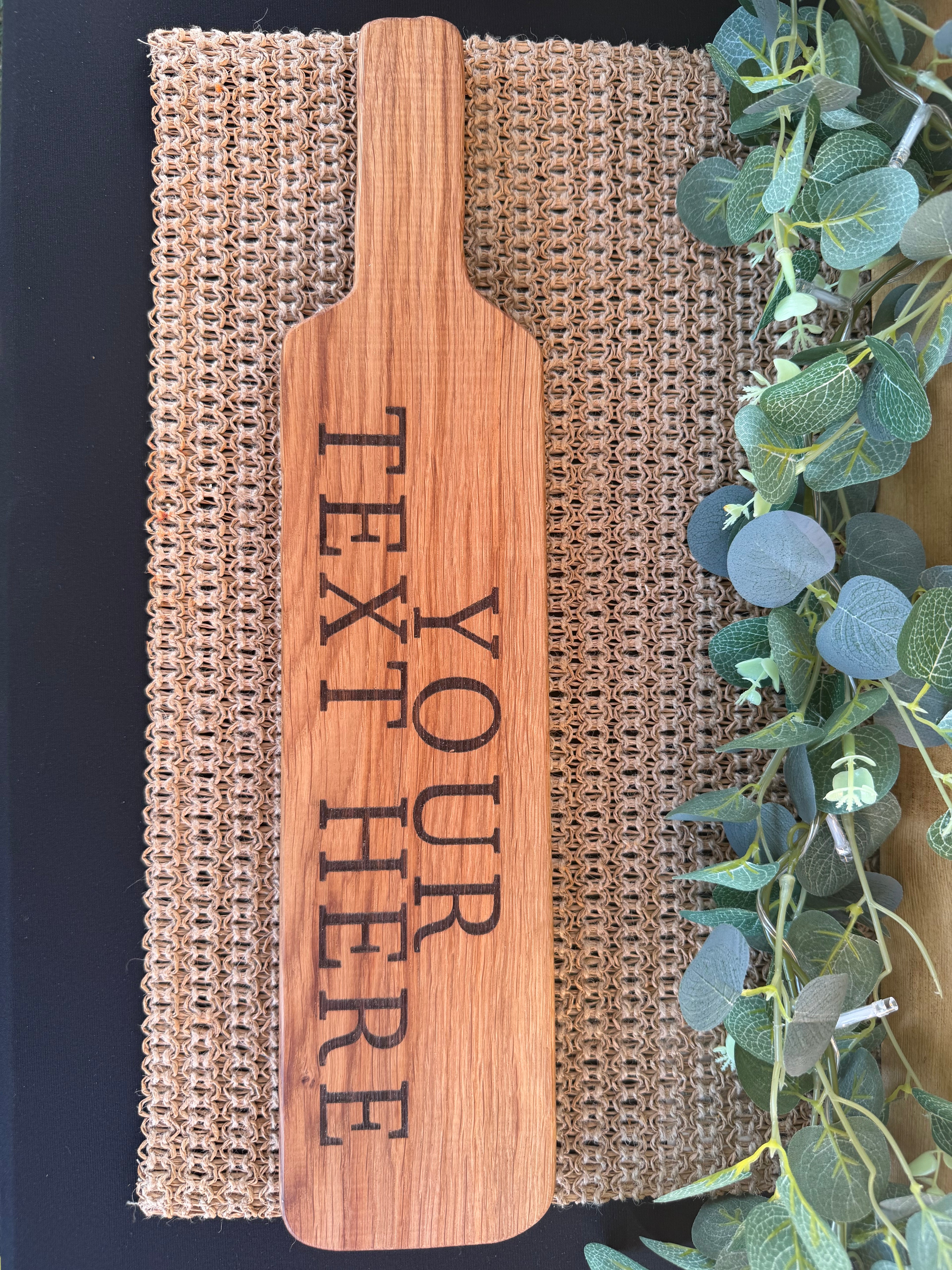 Elm Personalised Engraved Spanking Paddle