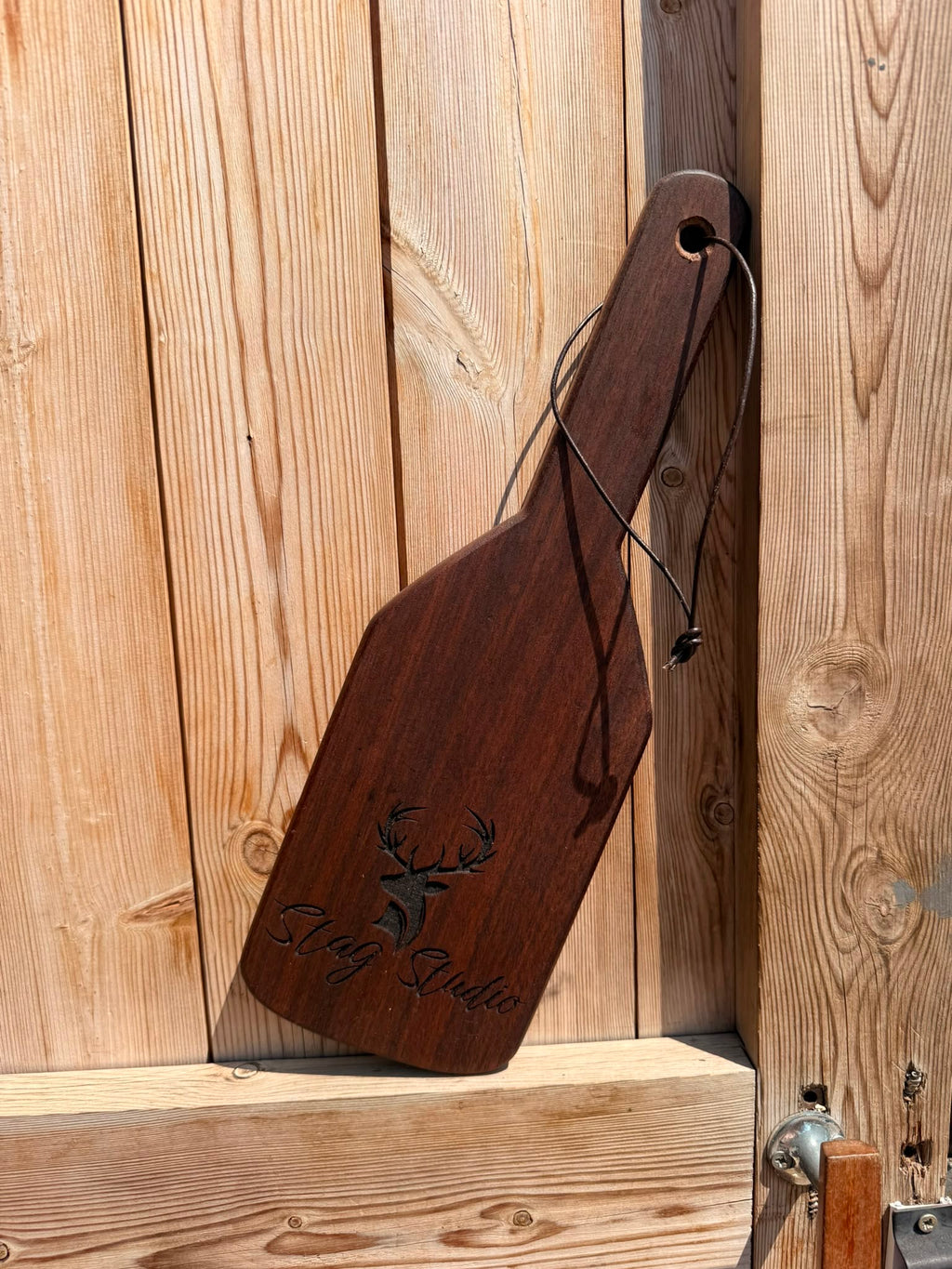 Logo Engraved Spanking Paddle