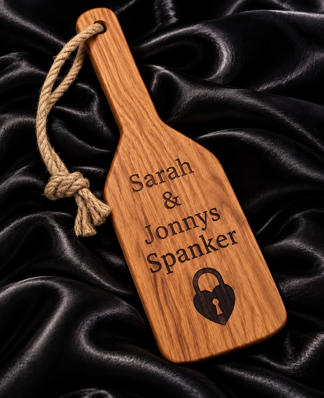 Personalised Engraved Padlock Spanking Paddle