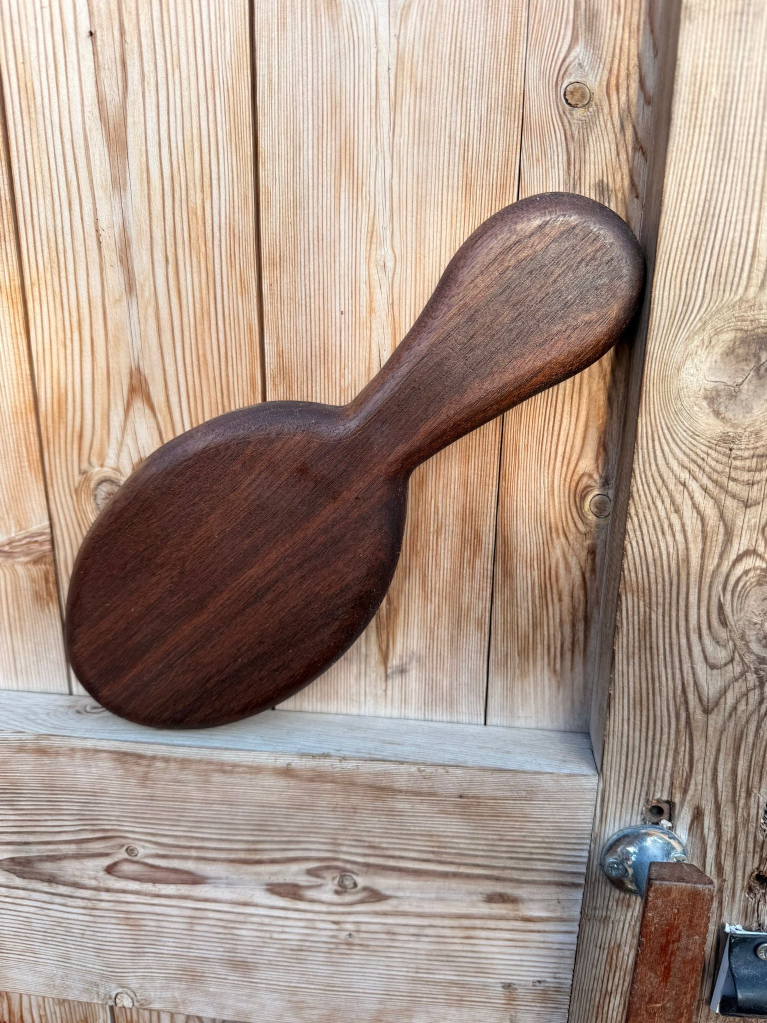 Walnut Hairbrush Style Hair Brush Spanking