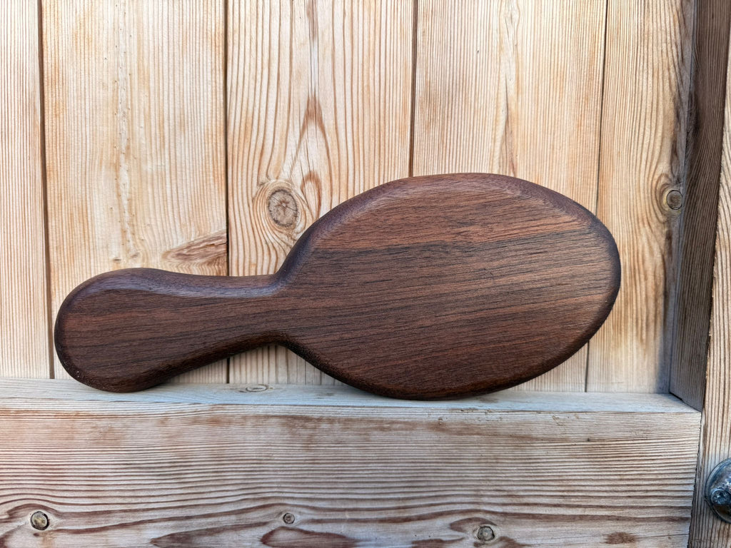 Walnut Hairbrush Style Hair Brush Spanking