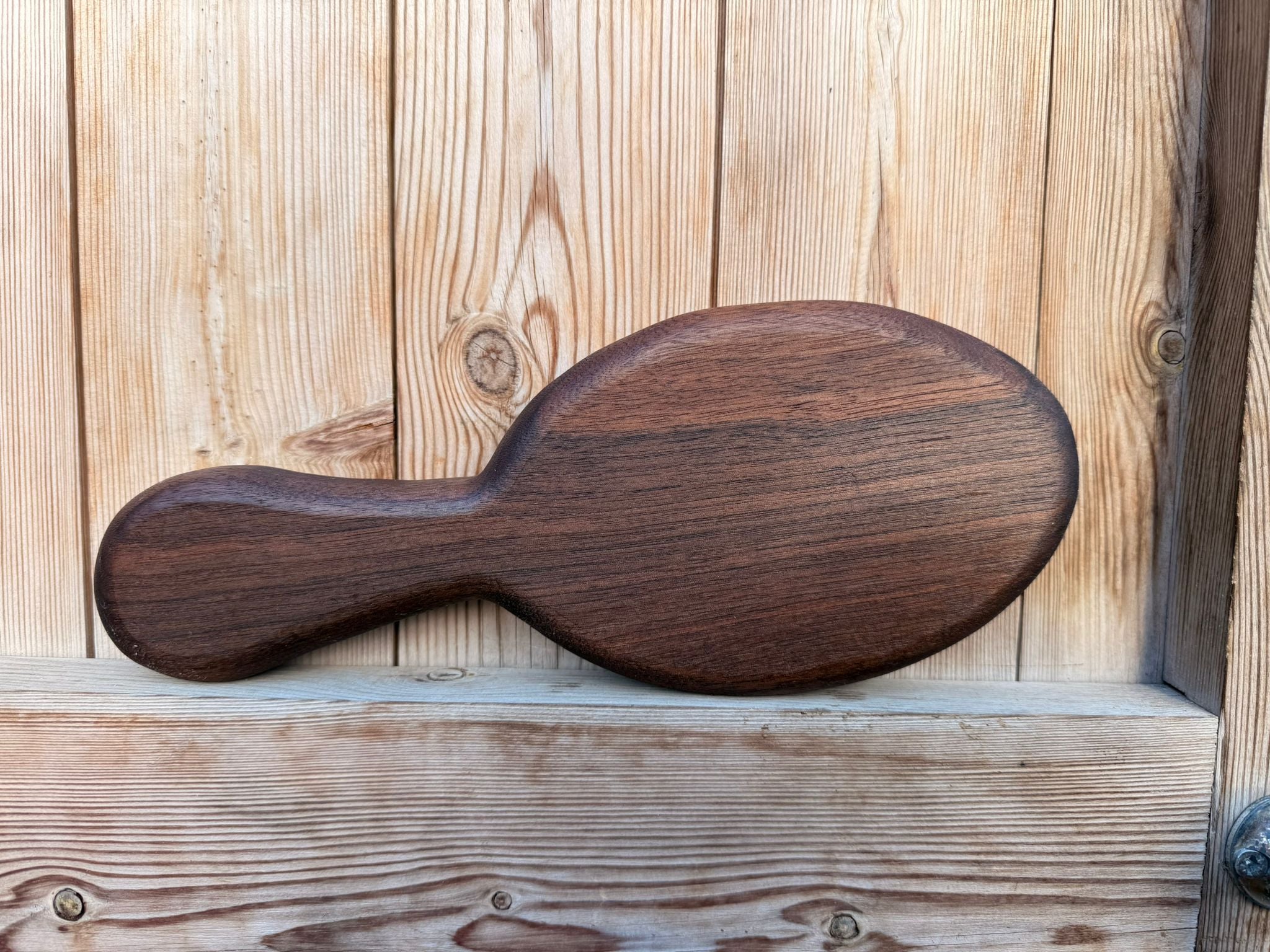 Walnut Hairbrush Style Hair Brush Spanking