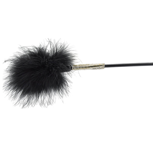 BOUND to Please Silicone Heart Shaped Crop with Feather Tickler