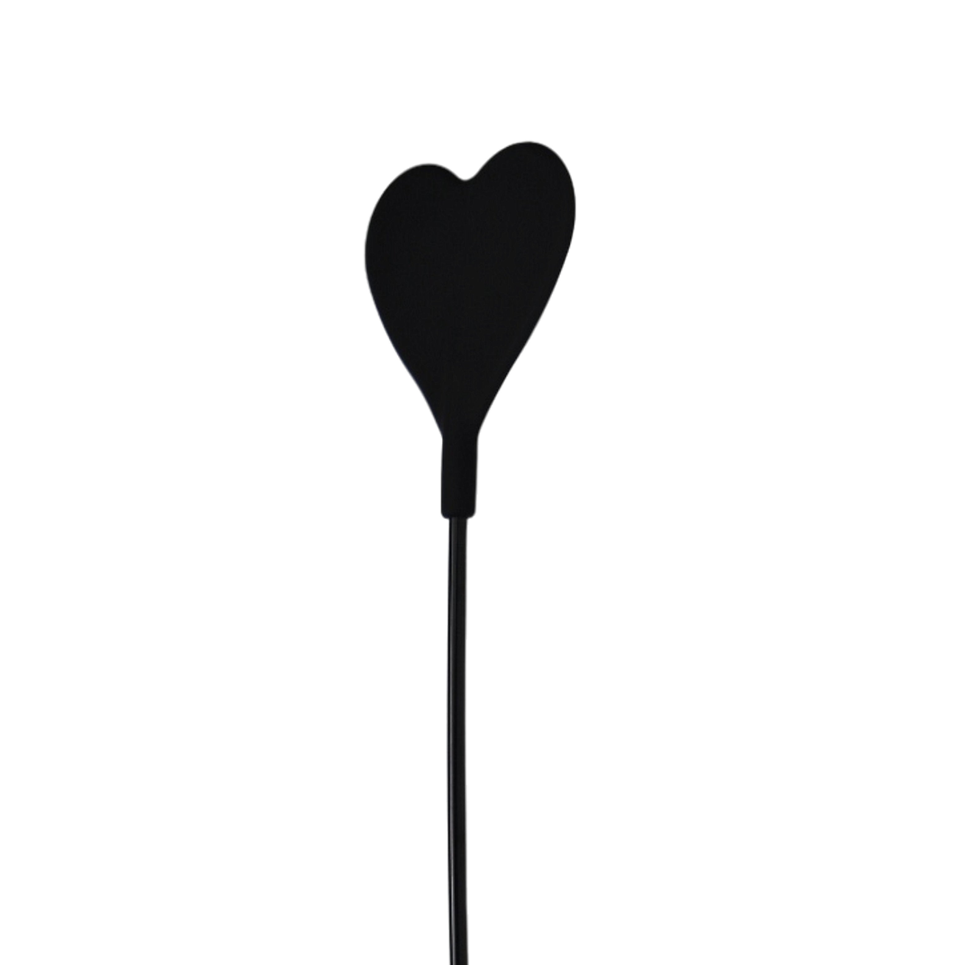 BOUND to Please Silicone Heart Shaped Crop with Feather Tickler