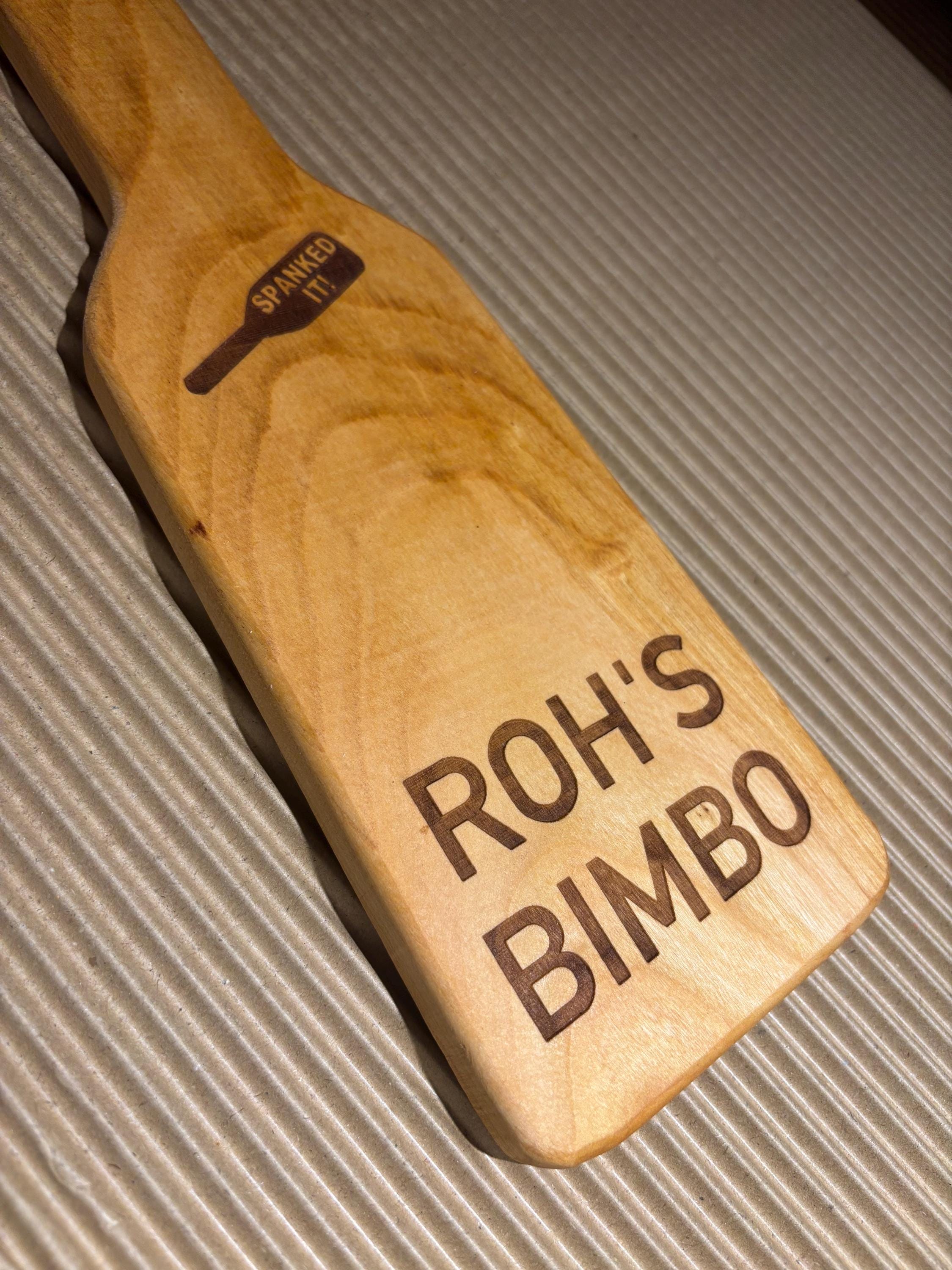 Engraved Personalised Spanking Paddle