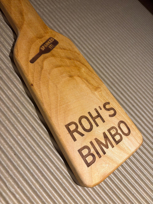 Engraved Personalised Spanking Paddle