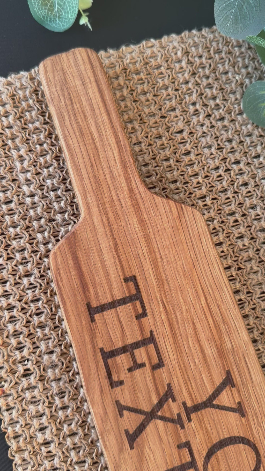Elm Personalised Engraved Spanking Paddle